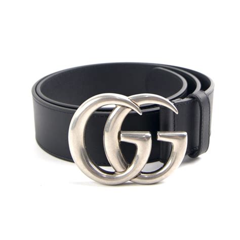 silver gg gucci belt|black and silver gucci belt.